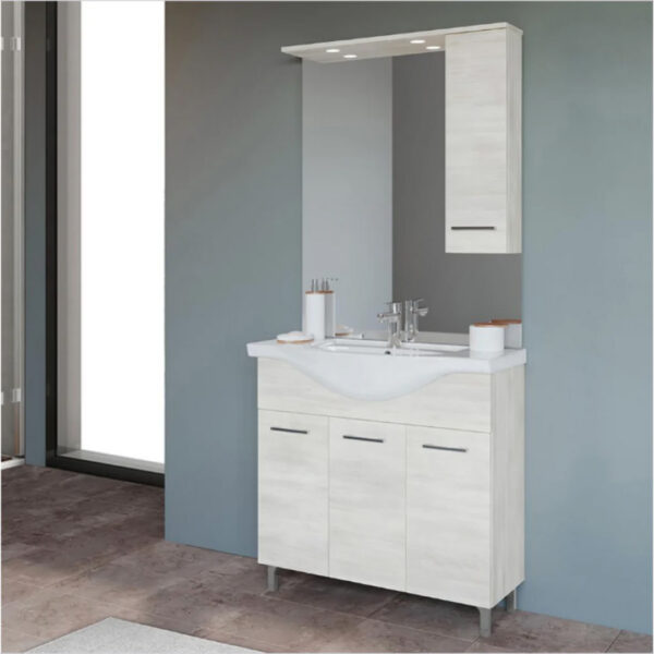 COMPOSIZIONE BAGNO RUBINO 85CM BIANCO