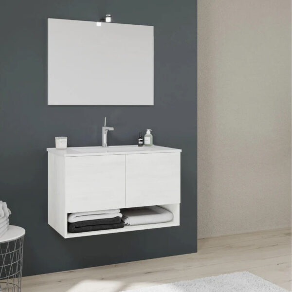 COMPOSIZIONE BAGNO SOSPESA OSLO BIANCO
