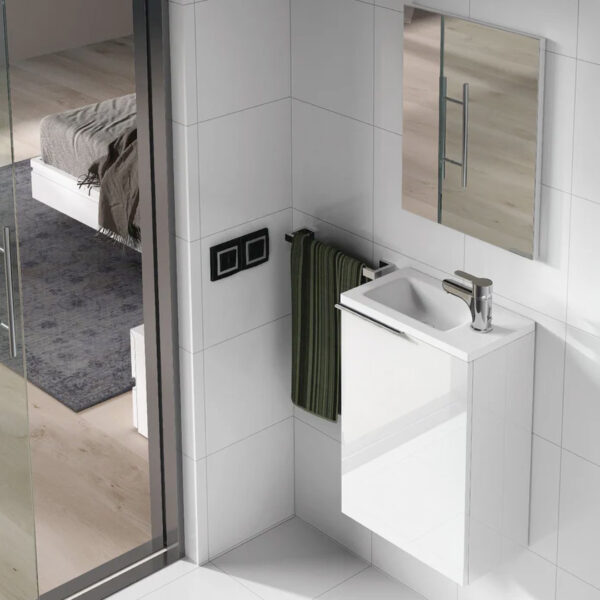COMPOSIZIONE BAGNO SOSPESA PICCOLA BIANCO