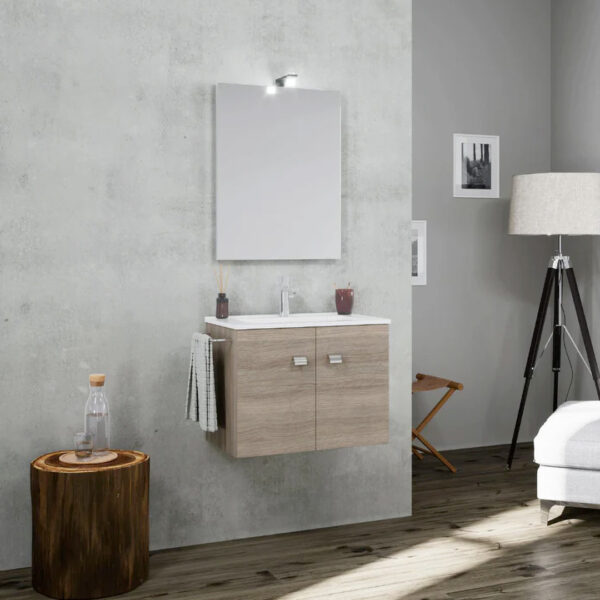 COMPOSIZIONE BAGNO SOSPESA ROVERE FUMO